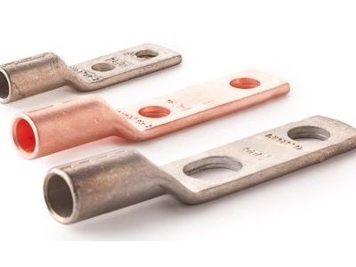 Copper Compression Cable Lug  According To DIN 46235  With 2 Palm Holes