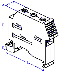 Lighting Pole Terminal for DIN Rails